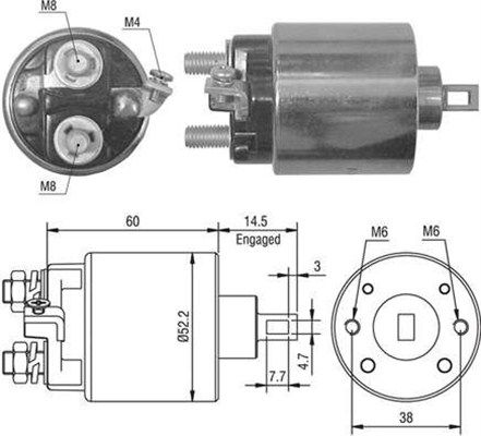 MAGNETI MARELLI solenoidinis jungiklis, starteris 940113050022